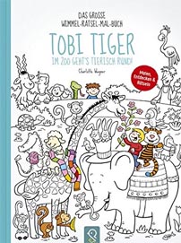 Wimmel-Rätsel-Mal-Buch Tobi Tiger - Im Zoo